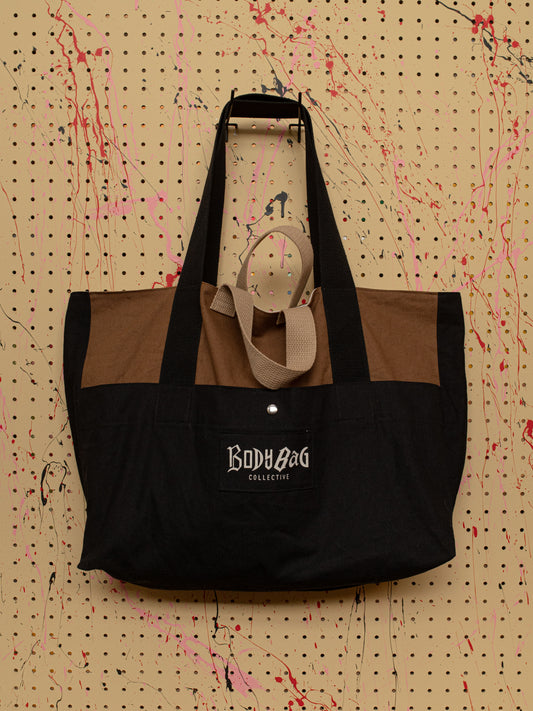 big bag (brown/off-white)